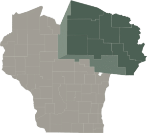 Grow North Wisconsin County Map